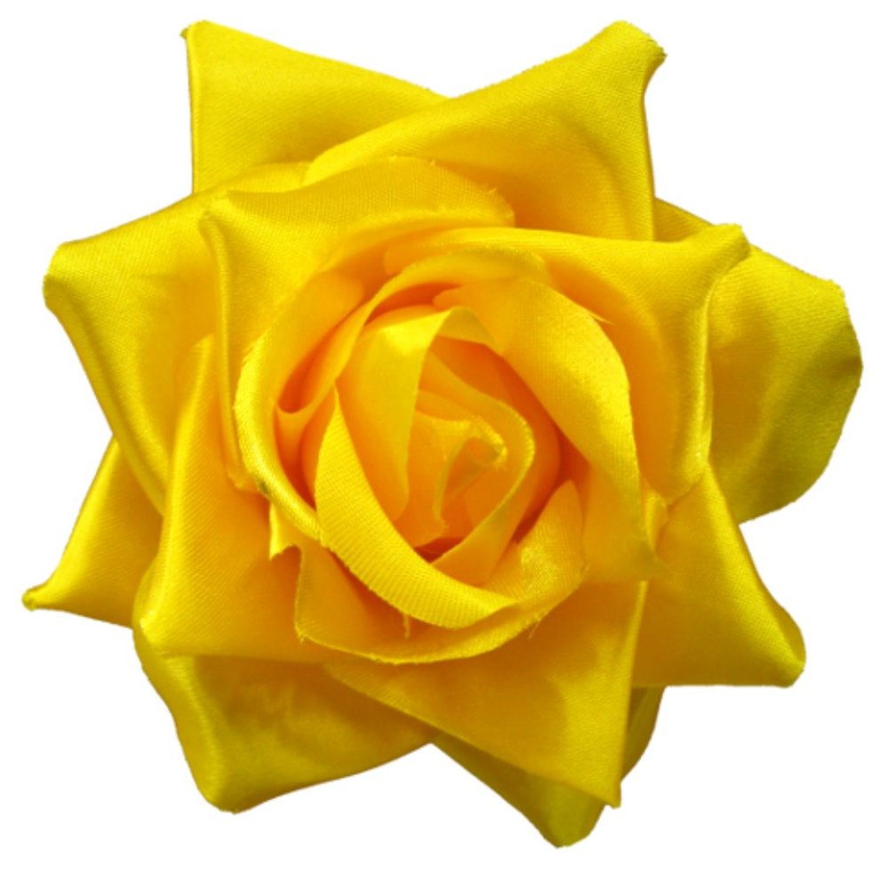 Yellow/Gold Rose Hair Clip